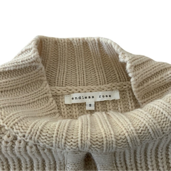 Endless Rose / Anthropologie Oversized Cable Knit Sweater S - Picture 3 of 3